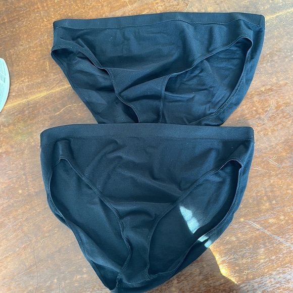 Pair Nordstrom Rack Black Bikini Panties Size Large - Picture 7 of 8
